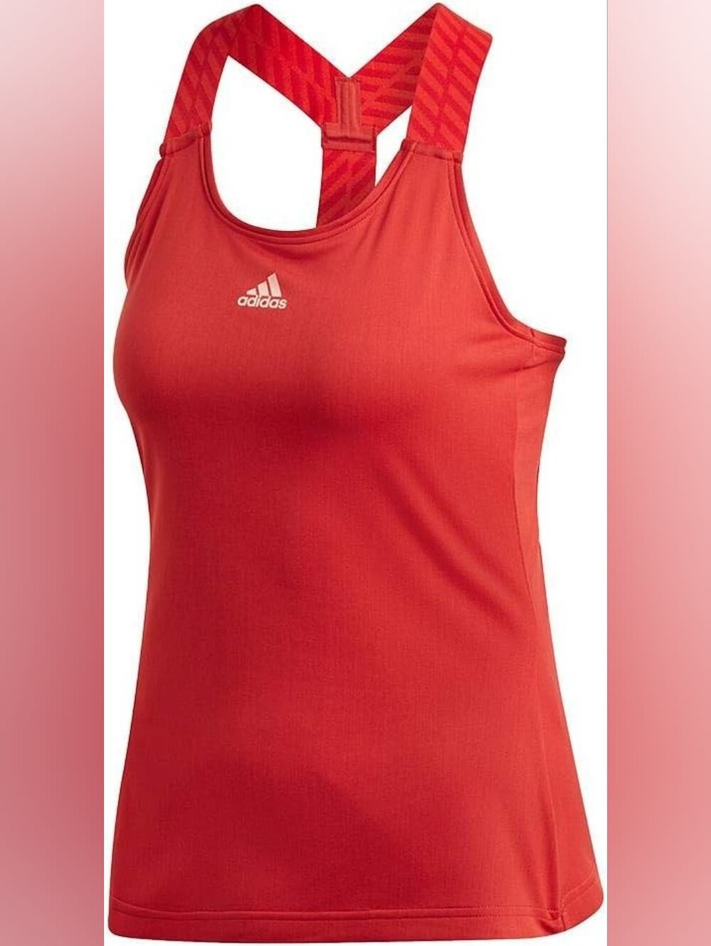 Adidas White Racerback Performance Tank Top